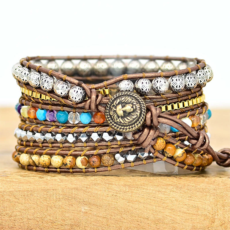Naturstein Armband – Balance & Erdung – 38–41 mm / Ausführung 2