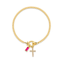 Naturstein Armband – Balance & Erdung – Gold December