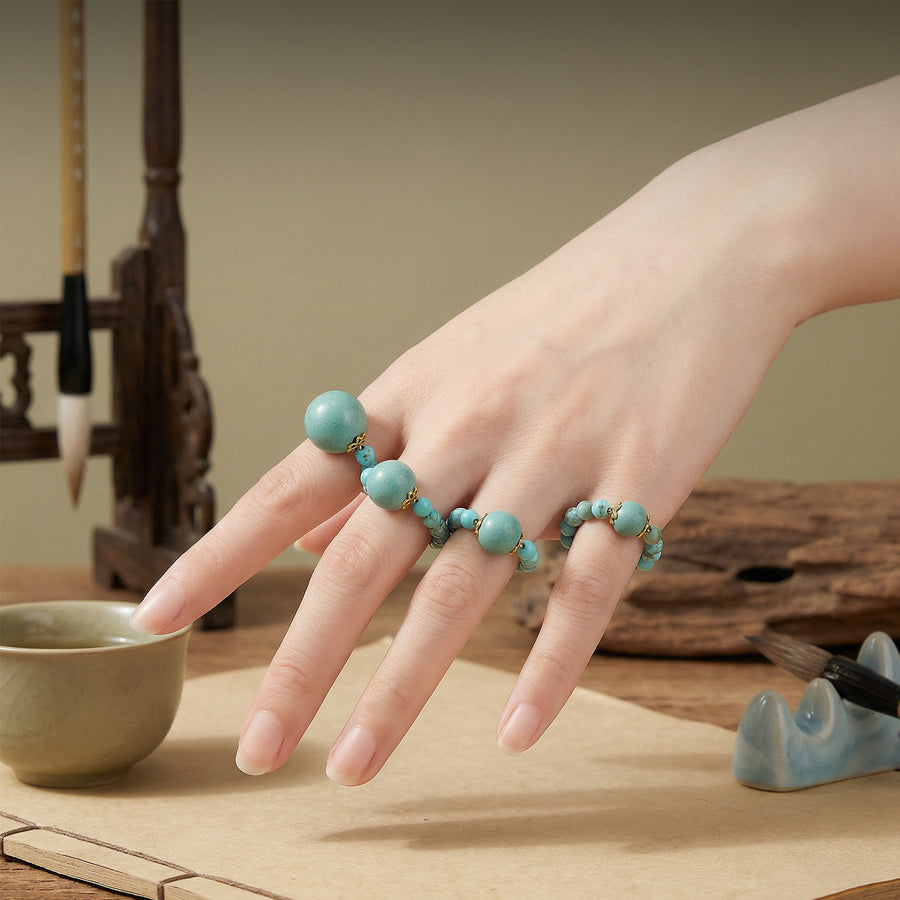 Naturstein Ring – Balance & Erdung – 8 mm