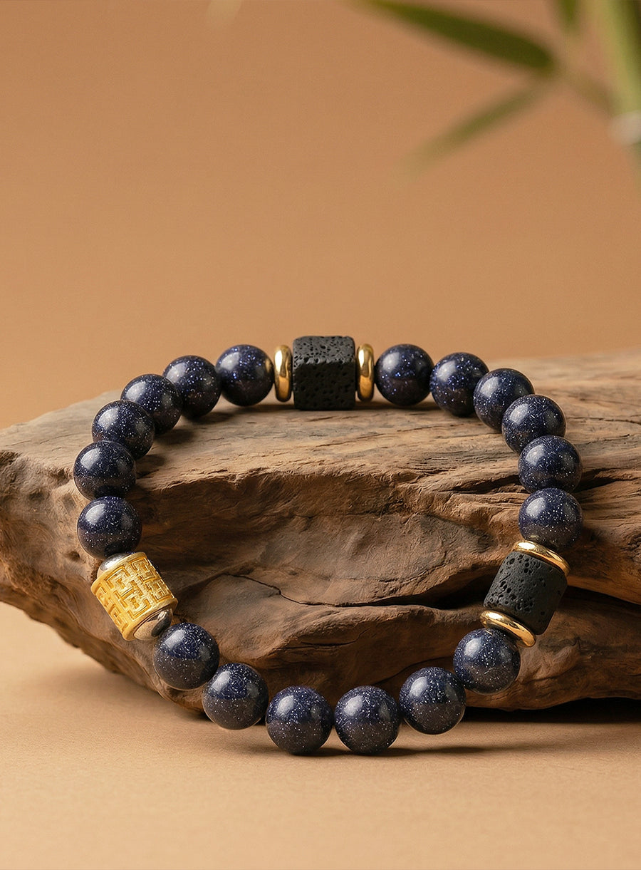 Naturstein Armband – Balance & Erdung – 15 mm