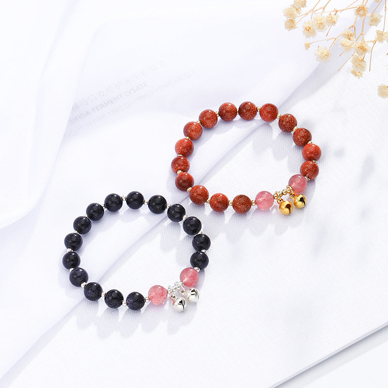 Naturstein Armband – Balance & Erdung – Blau sandstone