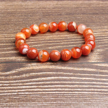 Achat Armband – Stabilität & Schutz – Rot / 12 mm
