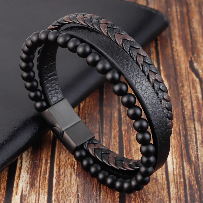 Lava-Stein Armband – Erdung & Stärke