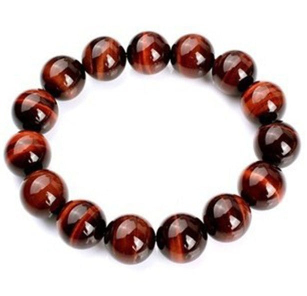 Tigerauge Armband – Schutz & Mut – Rot / 8 mm