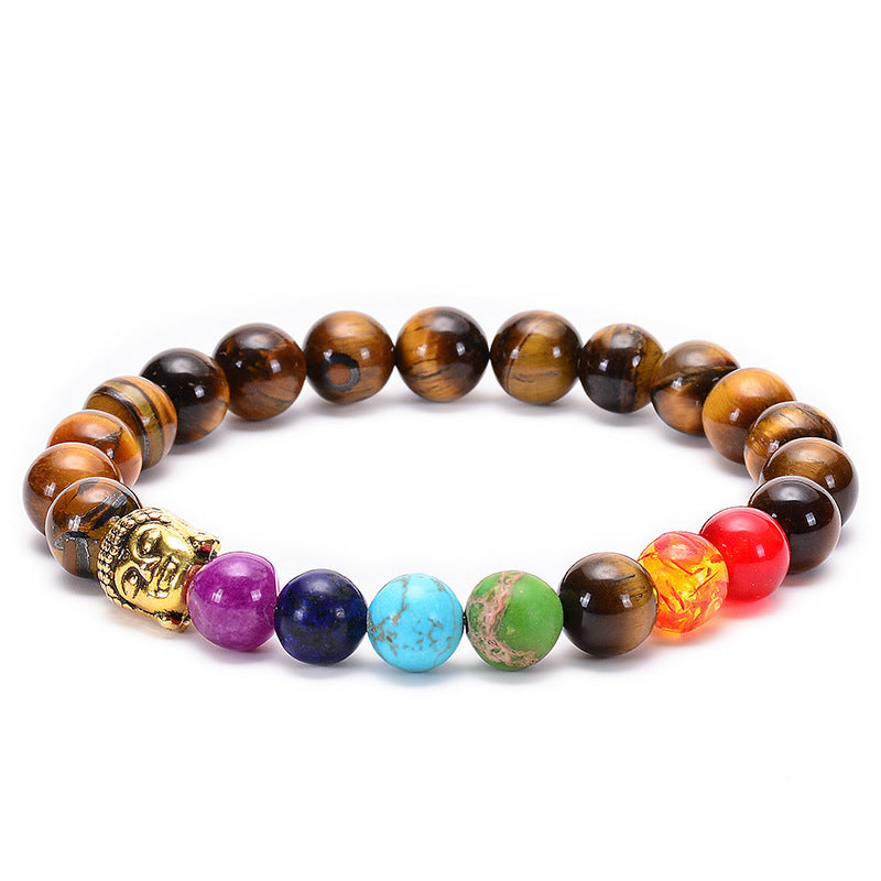 7-Chakra Armband – Schutz & Mut – Bunt