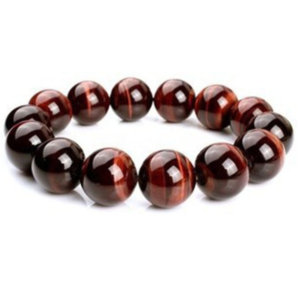Tigerauge Armband – Schutz & Mut – Rot / 12 mm