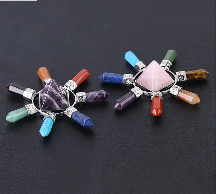 7-Chakra Kristallstück – Balance & Energie – Rosa