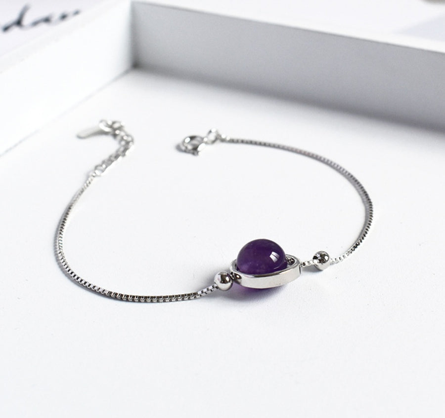 Naturstein Armband – Balance & Erdung – Strawberry
