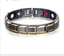 Naturstein Armband – Balance & Energie – Schwarz Gold