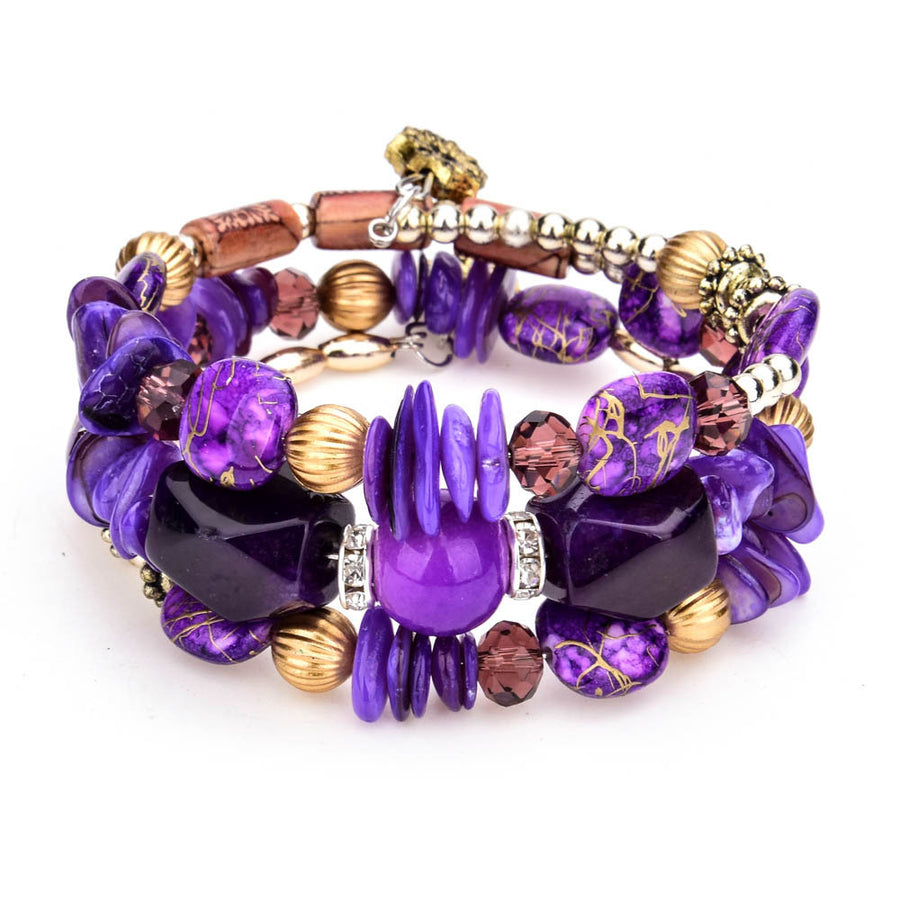 Türkis Armband – Schutz & Kommunikation – Violett