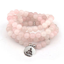 Rosenquarz Armband – Liebe & Harmonie – Lotus Silber
