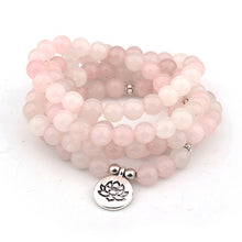 Rosenquarz Armband – Liebe & Harmonie – Buddha Silber