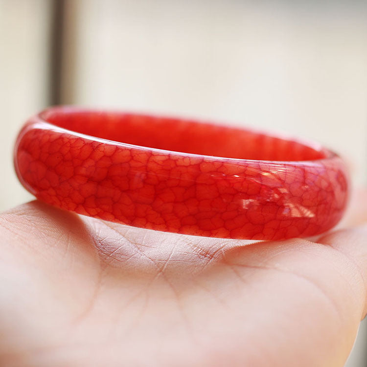 Jade Armband – Glück & Harmonie – Rot / 56 mm