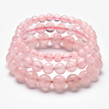 Rosenquarz Armband – Liebe & Harmonie – Silber 10 mm