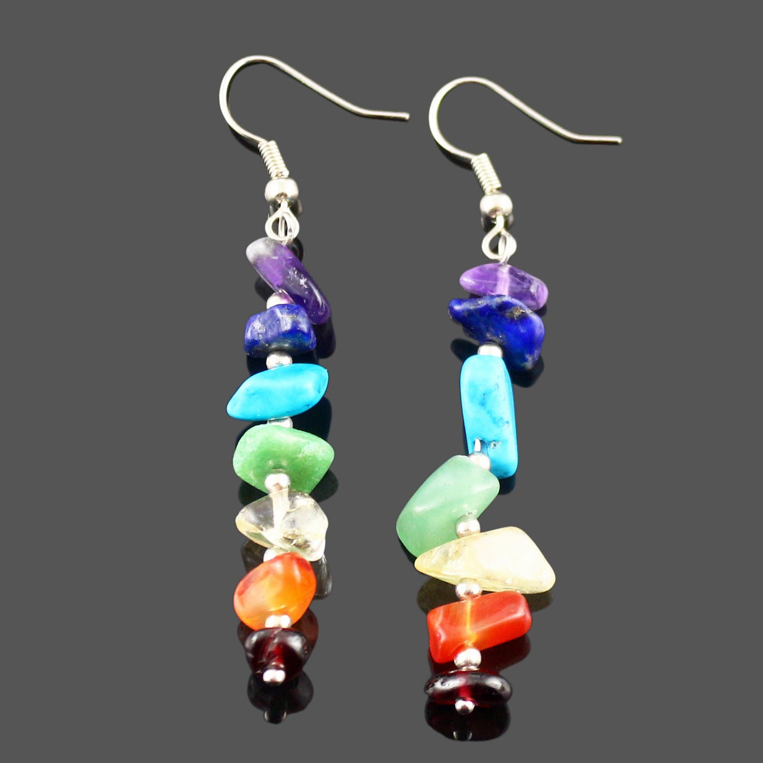 7-Chakra Ohrringe – Balance & Energie – Seven Chakra Earrings