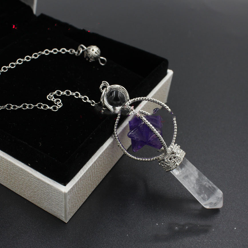 Naturstein Pendel – Balance & Erdung – Violett