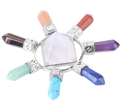 7-Chakra Kristallstück – Balance & Energie