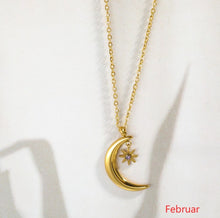 Naturstein Kette – Balance & Erdung – Gold / April