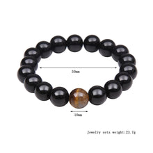 Tigerauge Armband – Schutz & Mut – Schwarz 2 Stück / 8 mm