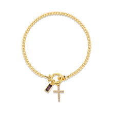 Naturstein Armband – Balance & Erdung – Gold July