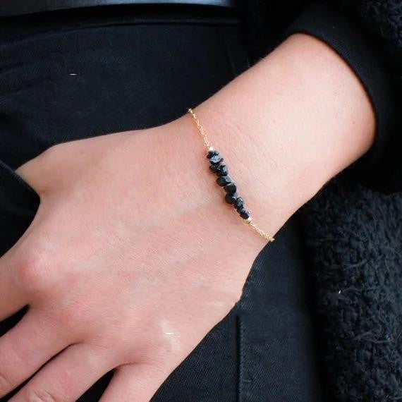 Schwarzer Turmalin Armband – Schutz & Erdung – Bracelet