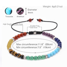 7-Chakra Armband – Balance & Energie – Design 2 / 4 mm