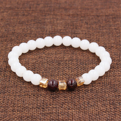 Jade Armband – Glück & Harmonie – Weiß