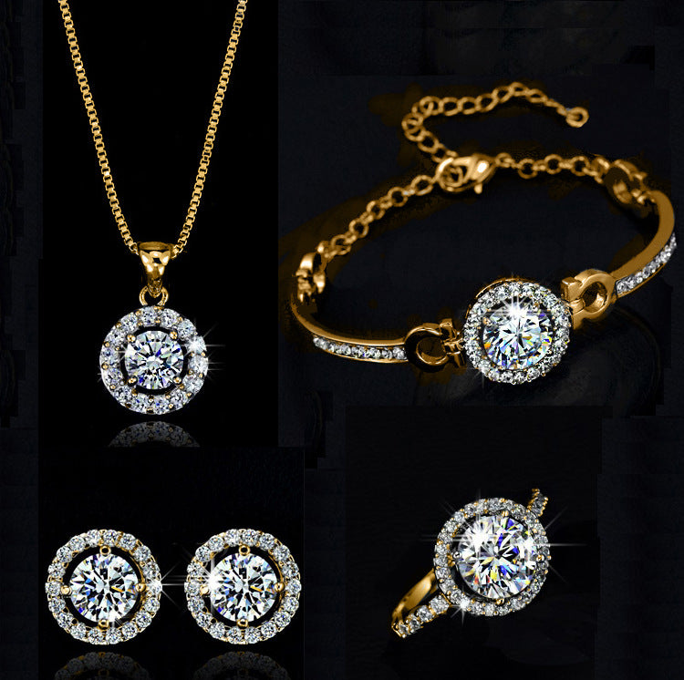 Naturstein Ohrringe – Balance & Erdung – Gold / Set mit 2
