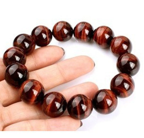 Tigerauge Armband – Schutz & Mut – Rot / 10 mm