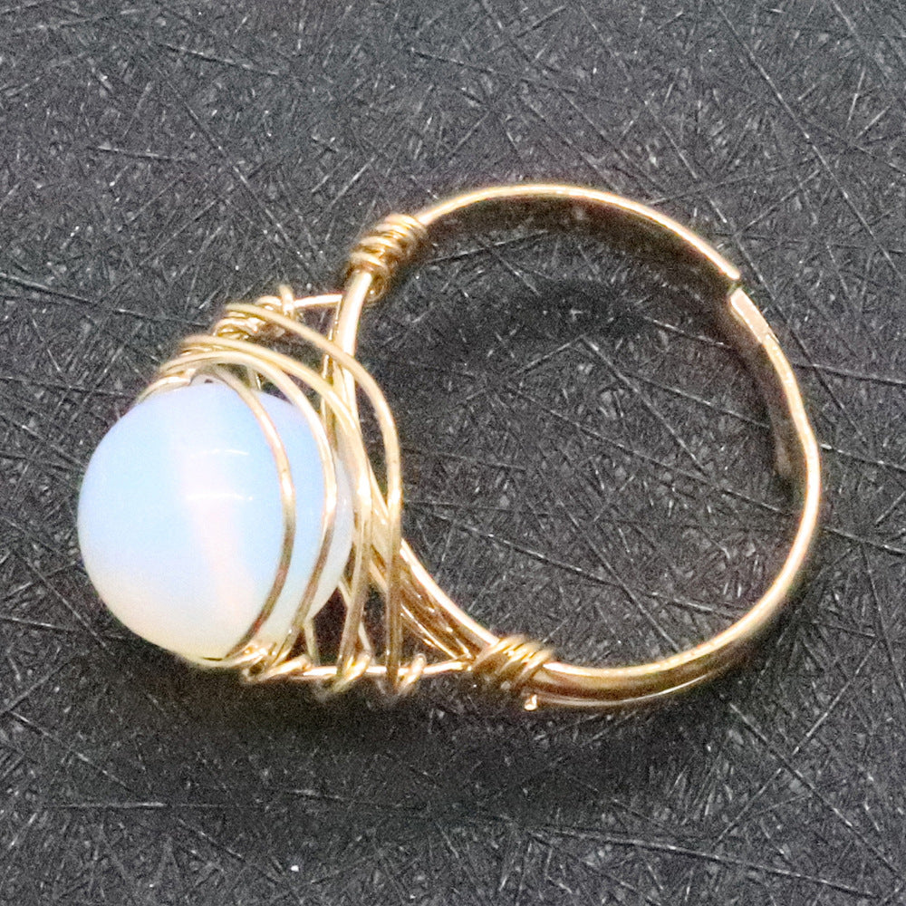 Tigerauge Ring – Schutz & Mut – Opal
