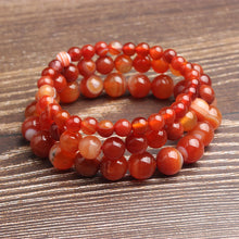Achat Armband – Stabilität & Schutz – Rot / 4 mm