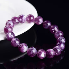 Naturstein Armband – Balance & Energie – Violett / 9–9.8 mm