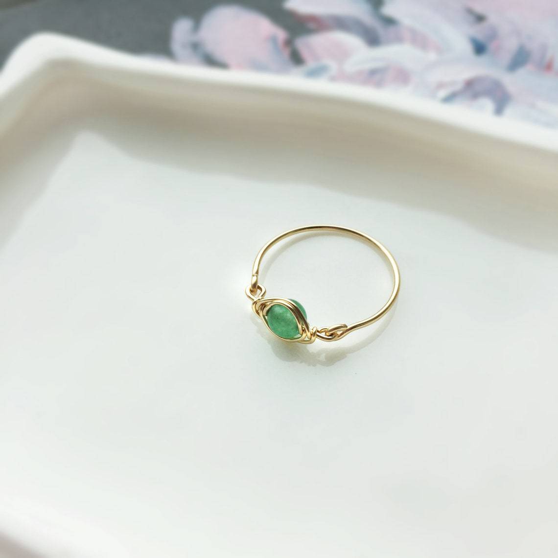Jade Ring – Glück & Harmonie – Grün / No.6