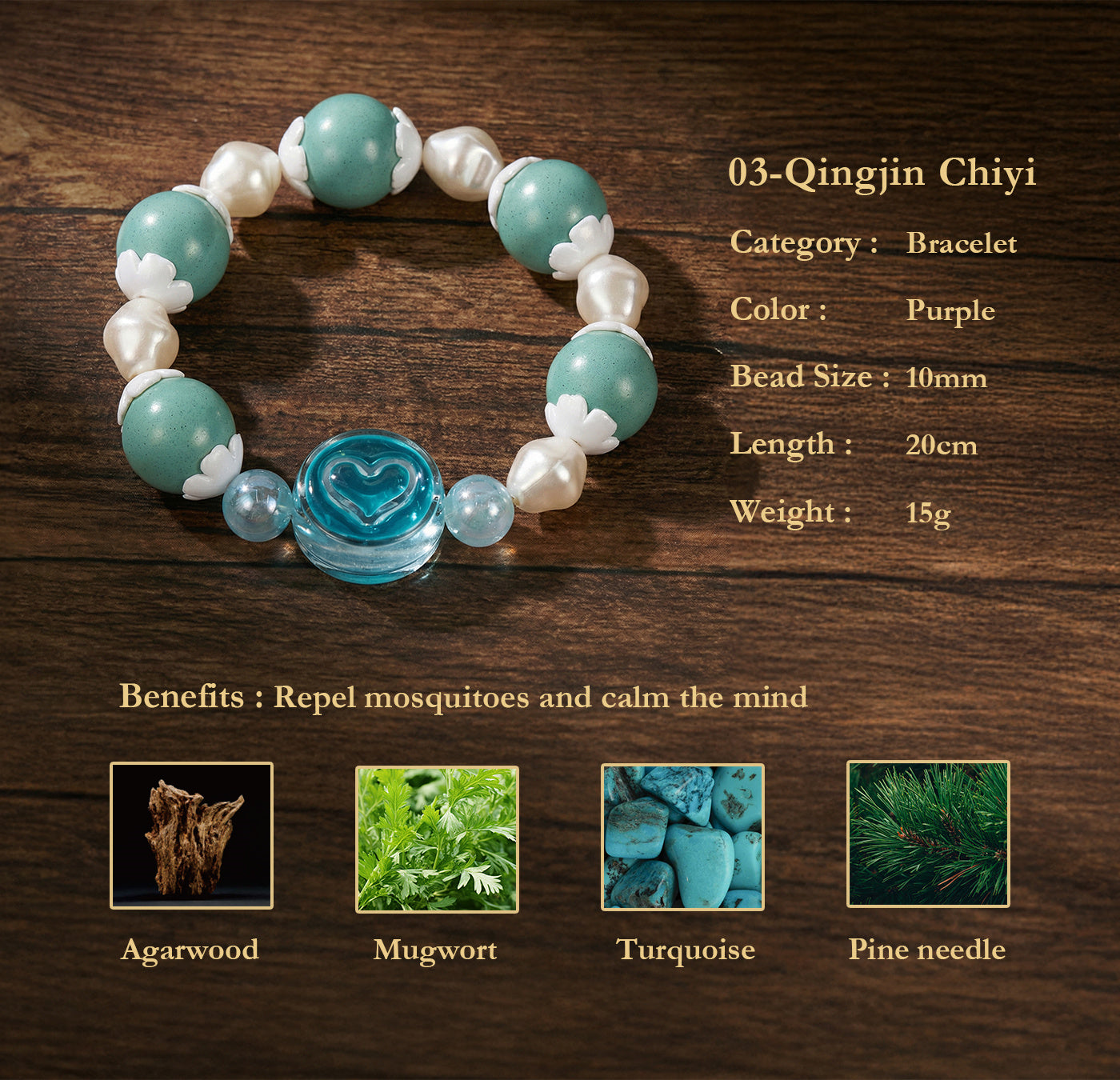 Naturstein Armband – Balance & Energie
