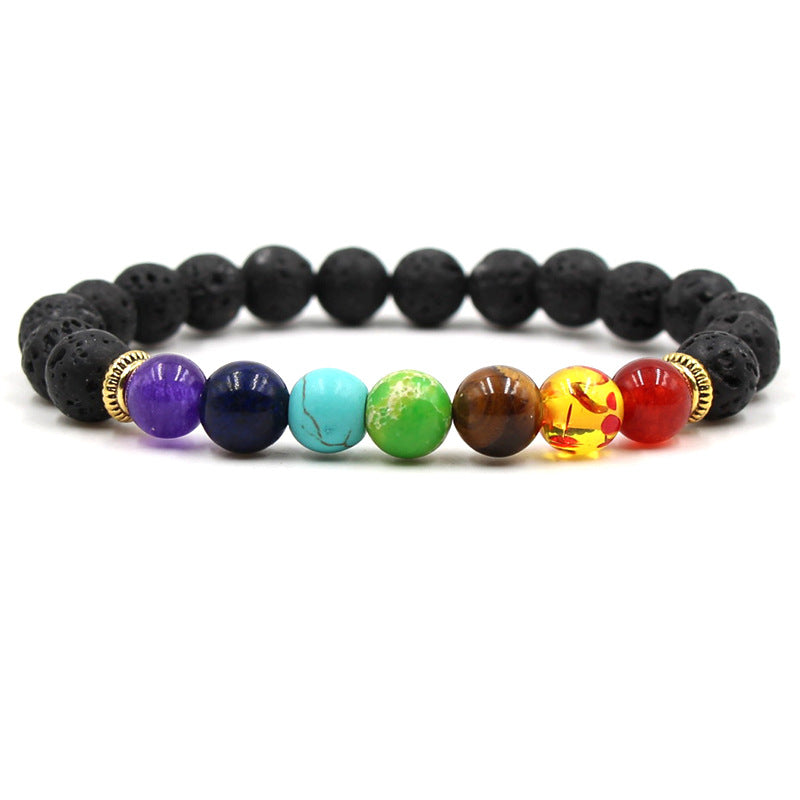 7-Chakra Armband – Balance & Energie – Gold