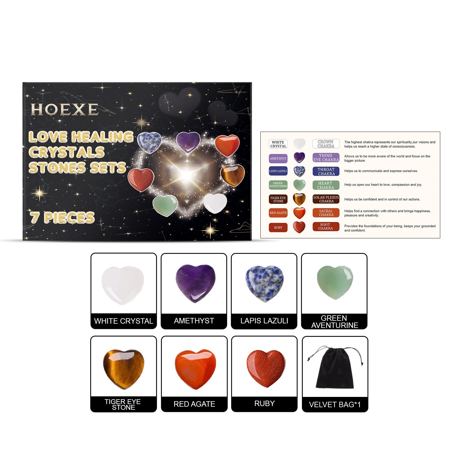 Spirituelles Schmuckset – Balance & Erdung – Crystal stone