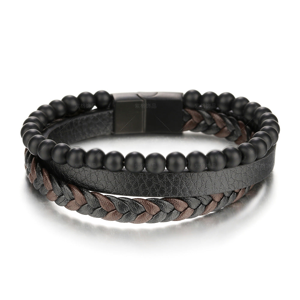Lava-Stein Armband – Erdung & Stärke