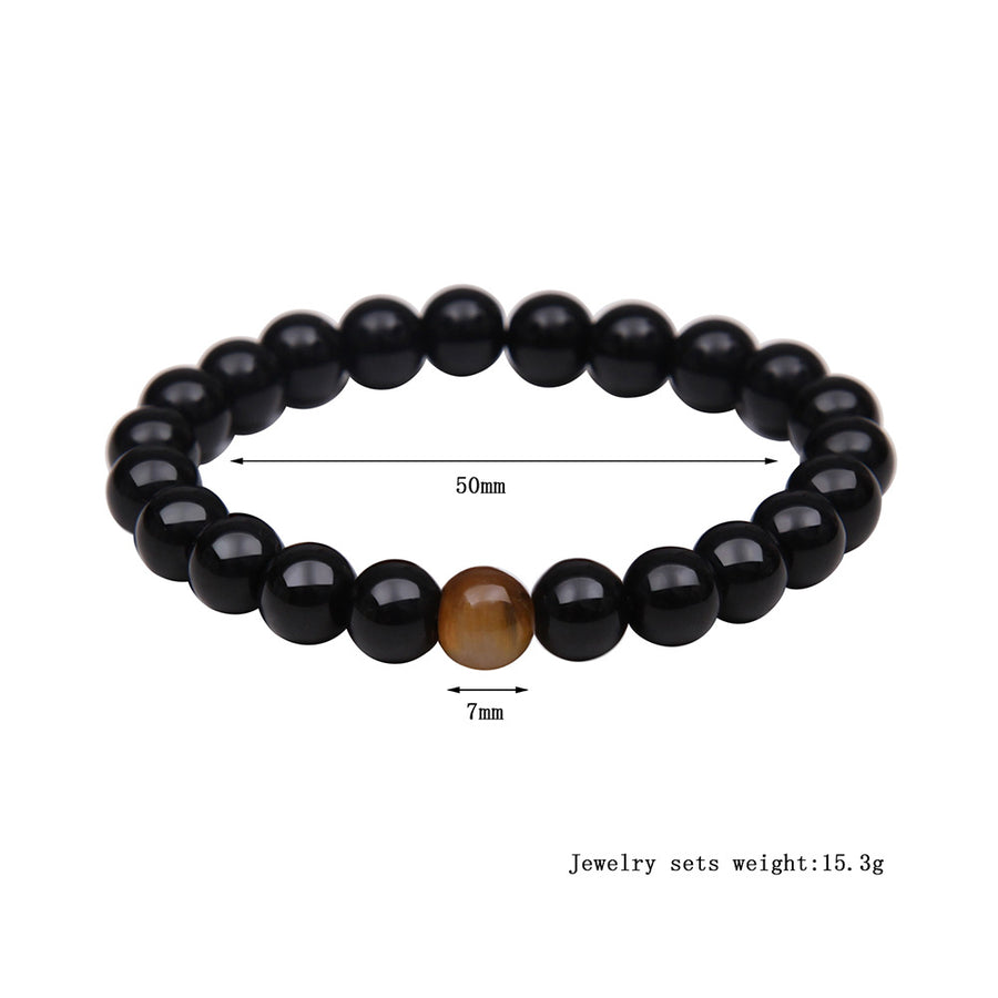 Tigerauge Armband – Schutz & Mut – Weiß Pine / 8 mm