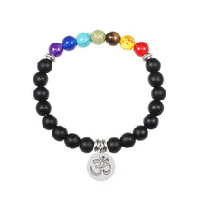 7-Chakra Armband – Schutz & Mut – Bright Schwarz