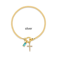 Naturstein Armband – Balance & Erdung – Silber March