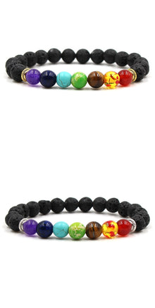 7-Chakra Armband – Balance & Energie – B Gold