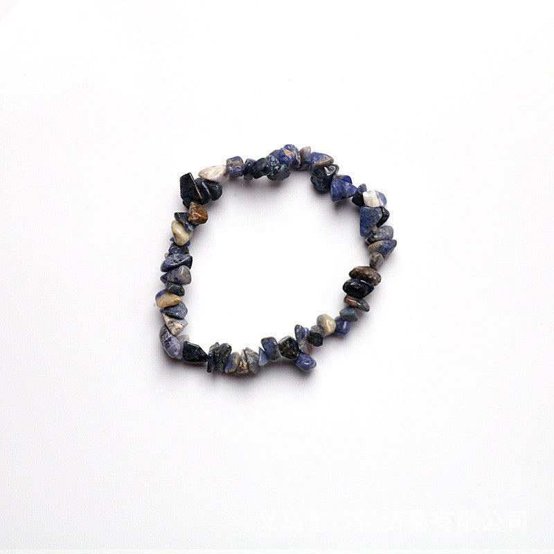 7-Chakra Armband – Klarheit & Fokus – Blau stone