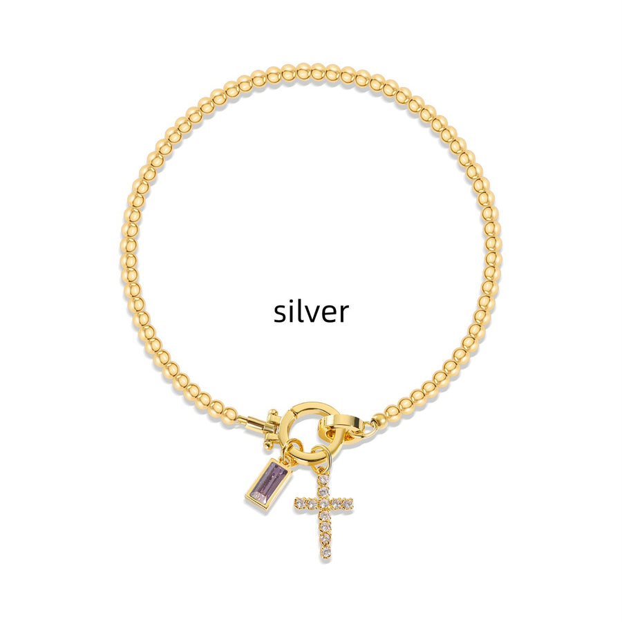 Naturstein Armband – Balance & Erdung – Silber September