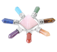 7-Chakra Kristallstück – Balance & Energie – Schwarz
