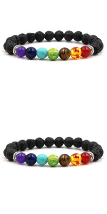 7-Chakra Armband – Balance & Energie – B Gold 3 Stück