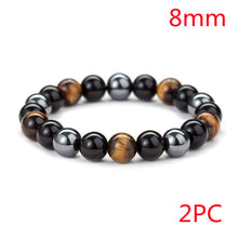 Tigerauge Armband – Schutz & Mut – Volcanic rock / 8 mm
