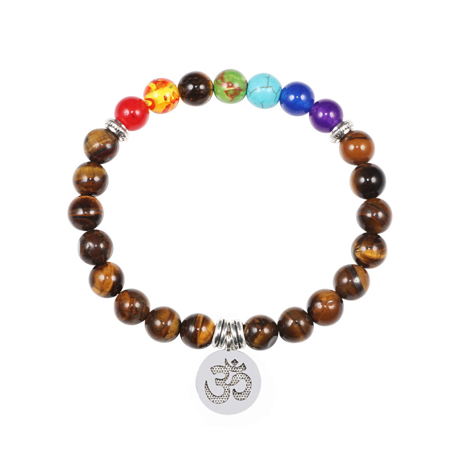 7-Chakra Armband – Schutz & Mut – Volcanic s–ne