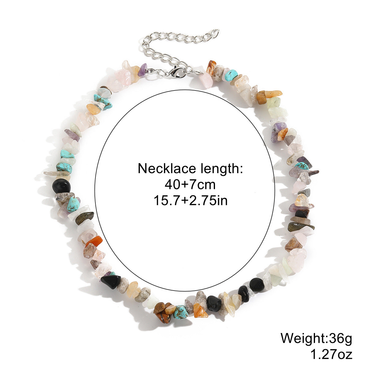 Naturstein Kette – Balance & Erdung – N23063