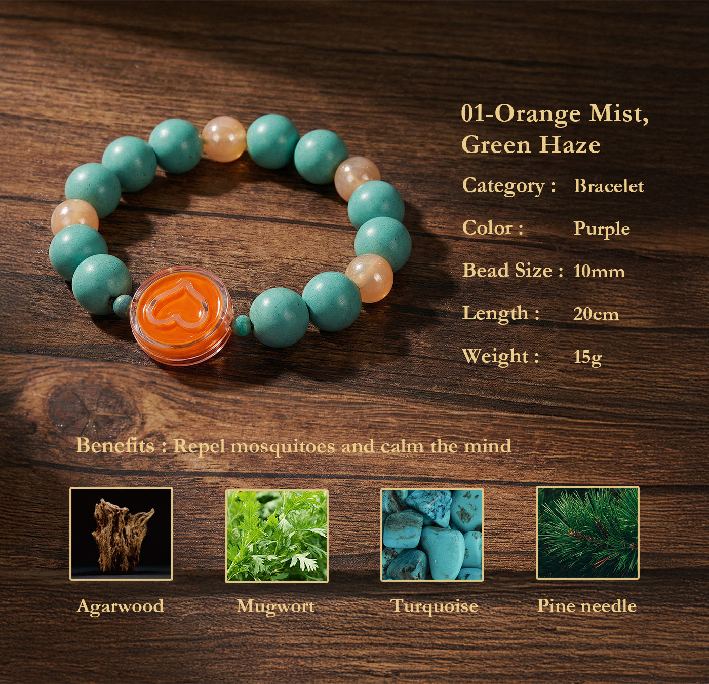 Naturstein Armband – Balance & Energie