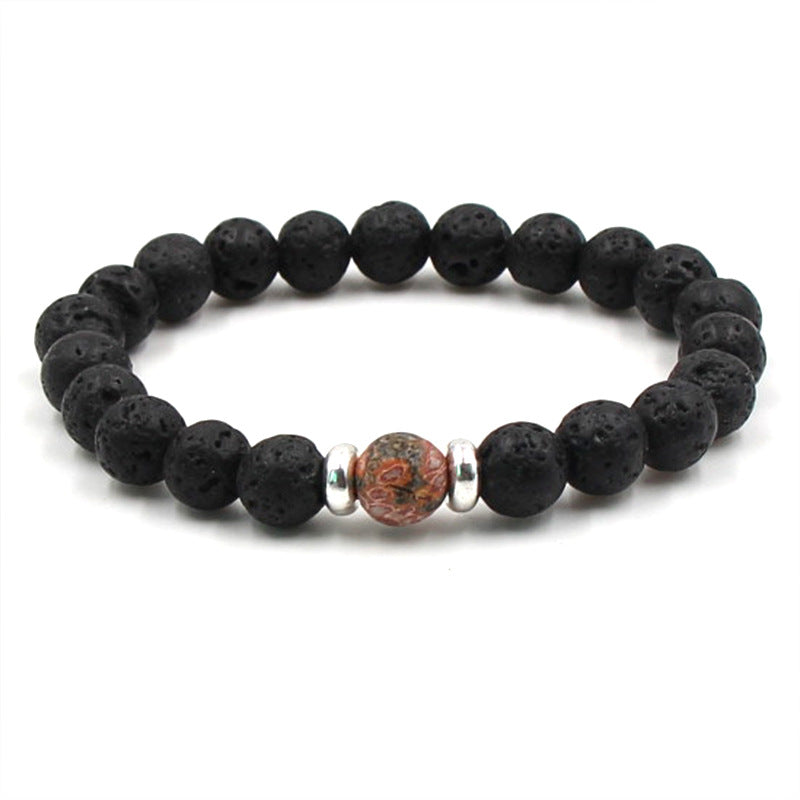 Sternzeichen-Armband Löwe – Schutz & Mut – Bark Achat